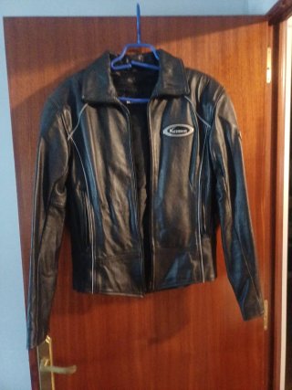 Chaqueta motera Kerozen negra