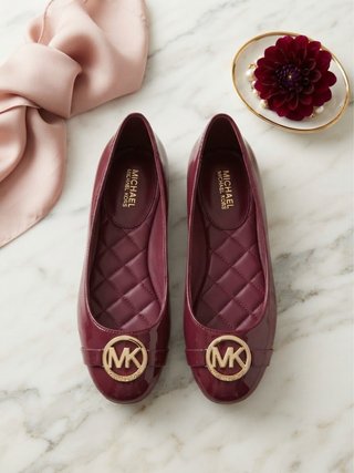 Bailarinas Michael Kors MK Borgoña Charol