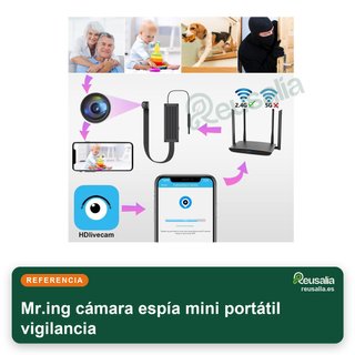 Mr.ing cámara mini mini portátil vigilancia