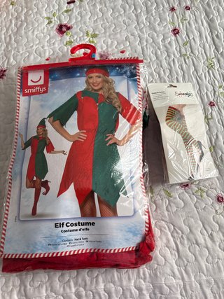 Disfraz de Elfo para Mujer con Medias