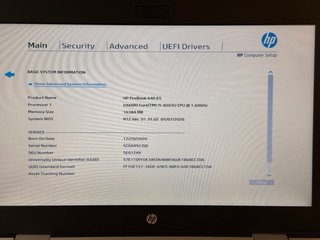 HP ProBook 640 G5 i5-8265U 16GB 256GB NVMe