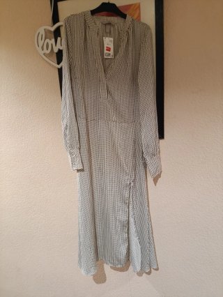Vestido Midi Estampado H&M Talla M