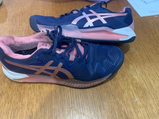Zapatillas Deportivas Asics Azul y Rosa