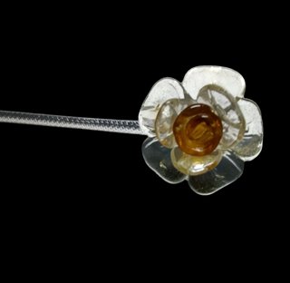 Ricambio Fiore Vetro Murano Trasparente