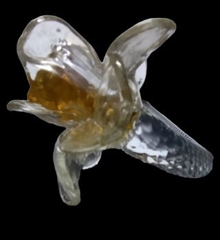 Ricambio Fiore Vetro Murano Trasparente