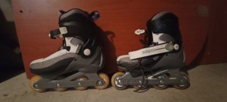 Rollerblade Decathlon bianchi e neri taglia 40