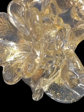 Ricambio Fiore Vetro Murano Trasparente