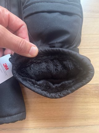 Guantes de Esquí Negros con Aislamiento 3M