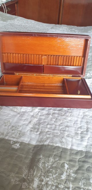 Caja vintage para tabaco de polipiel