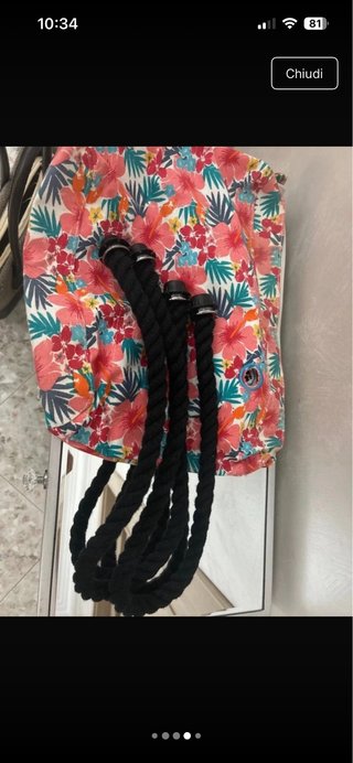 Borsa O bag a spalla marrone e nero