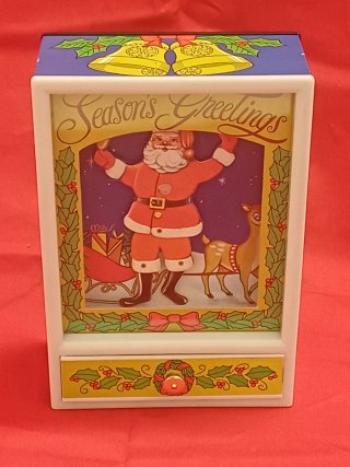 Carillon musicale vintage Babbo Natale danzante