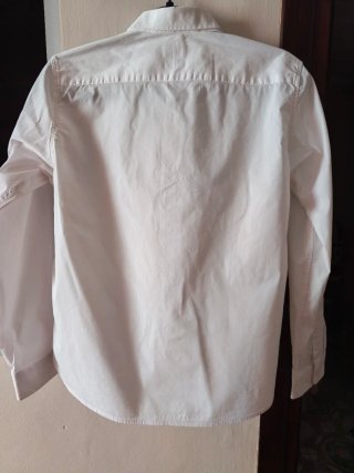 Camisa Blanca de Manga Larga para Niño