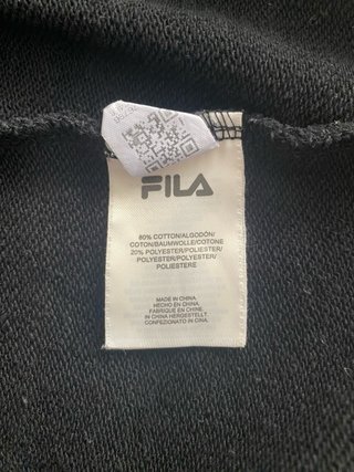 Sudadera FILA Negra Talla L
