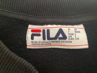 Sudadera FILA Negra Talla L