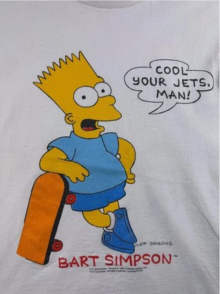 90s Vintage Graphic T-Shirt Bart Simpson Premium