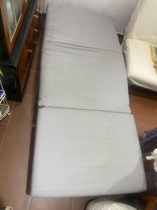 Sofá Cama Gris Tela