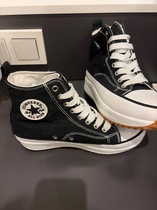 Zapatillas Converse Negras Suela Blanca.no origina