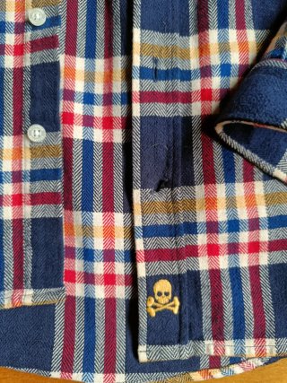 Camisa de cuadros Scalpers talla 10
