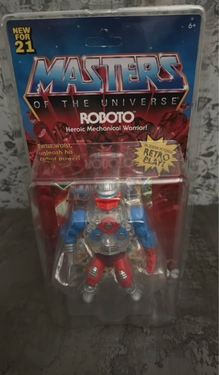 Masters of the Universe Origins Roboto Usa card