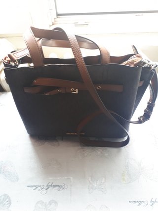 Bolso Michael Kors Marrón y Dorado original con QR