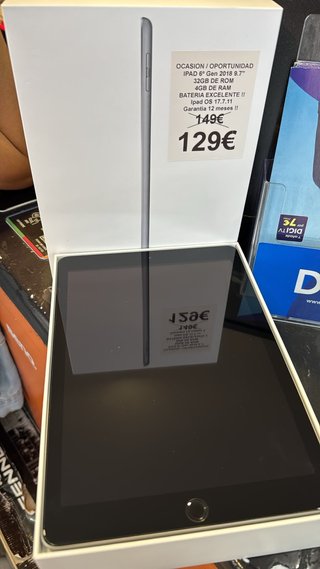 iPad 6ª Gen 9.7 32GB 4GB RAM Plata