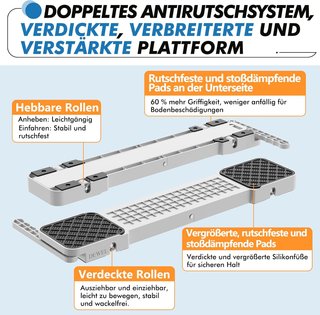 Base per Lavatrice con Ruote Elevabili