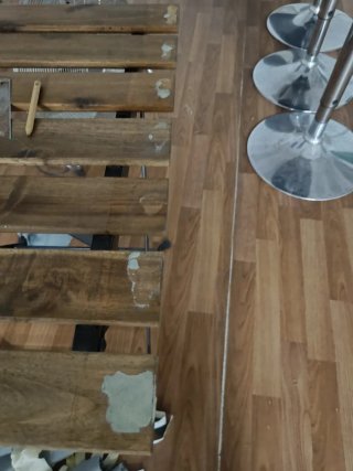 2 Mesas Jardín Ikea Tarno madera y metal