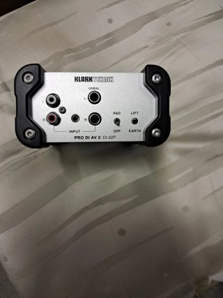 DI Box Stereo Klark Teknik PRO DI AV 2