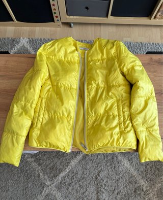 Chaqueta plumífero amarillo talla XS