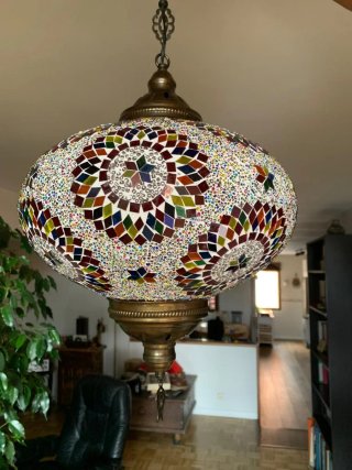 Lámpara de techo estilo morisco