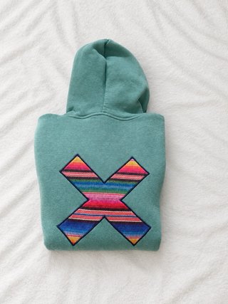 Sudadera  Verde Agua con capucha