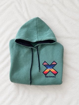 Sudadera  Verde Agua con capucha