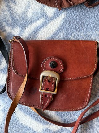Lote 4 bolsos ante y cuero