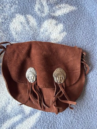 Lote 4 bolsos ante y cuero