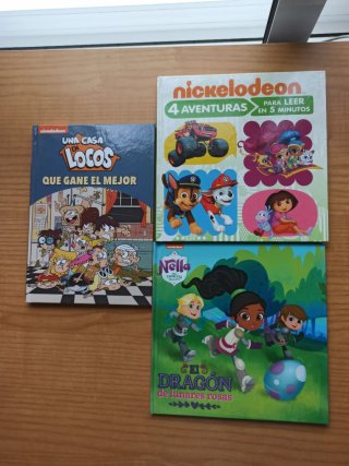 Libros infantiles series Nickelodeon (4€ cada uno)