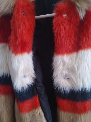 Chaquetón de Pelo Multicolor