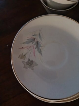Juego de café vintage flores mediados años 70