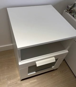 Mesita de noche IKEA BRIMNES blanca