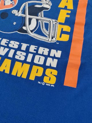 Camiseta Denver Broncos 1989 AFC Champs