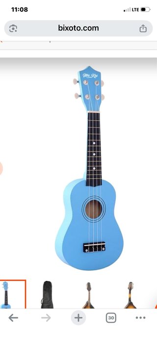 Ukelele azul nuevo con funda 20€