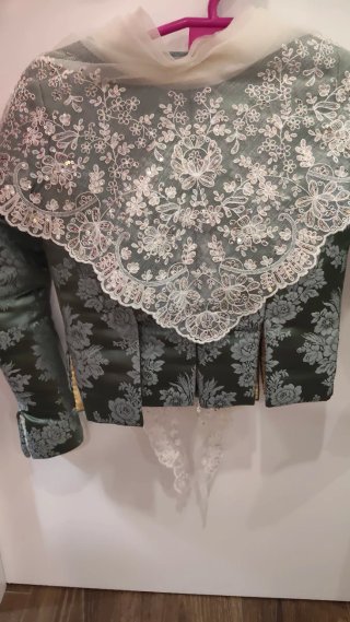 Traje de Fallera El Farfalar Verde agua