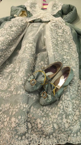 Traje de Fallera El Farfalar Verde agua