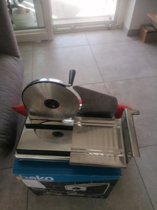 Affettatrice vintage Inox a manovella