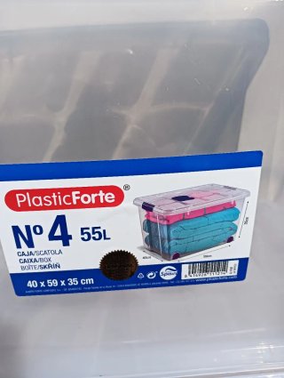 3 Cajas de Almacenaje PlasticForte 55L