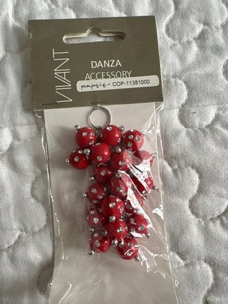 Portachiavi Vivant con sfere rosse