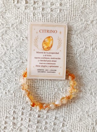 Pulsera de Cuarzo Citrino