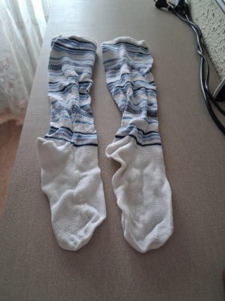 Calcetines fallero niño azul y blanco 30 ala 33