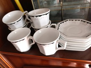 Lote Tazas de Café con Platos