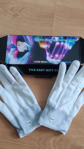 2 Pares de Guantes con Luces LED
