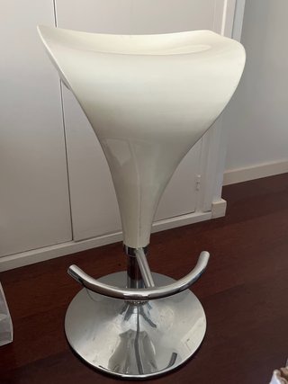 Taburete Alto Blanco